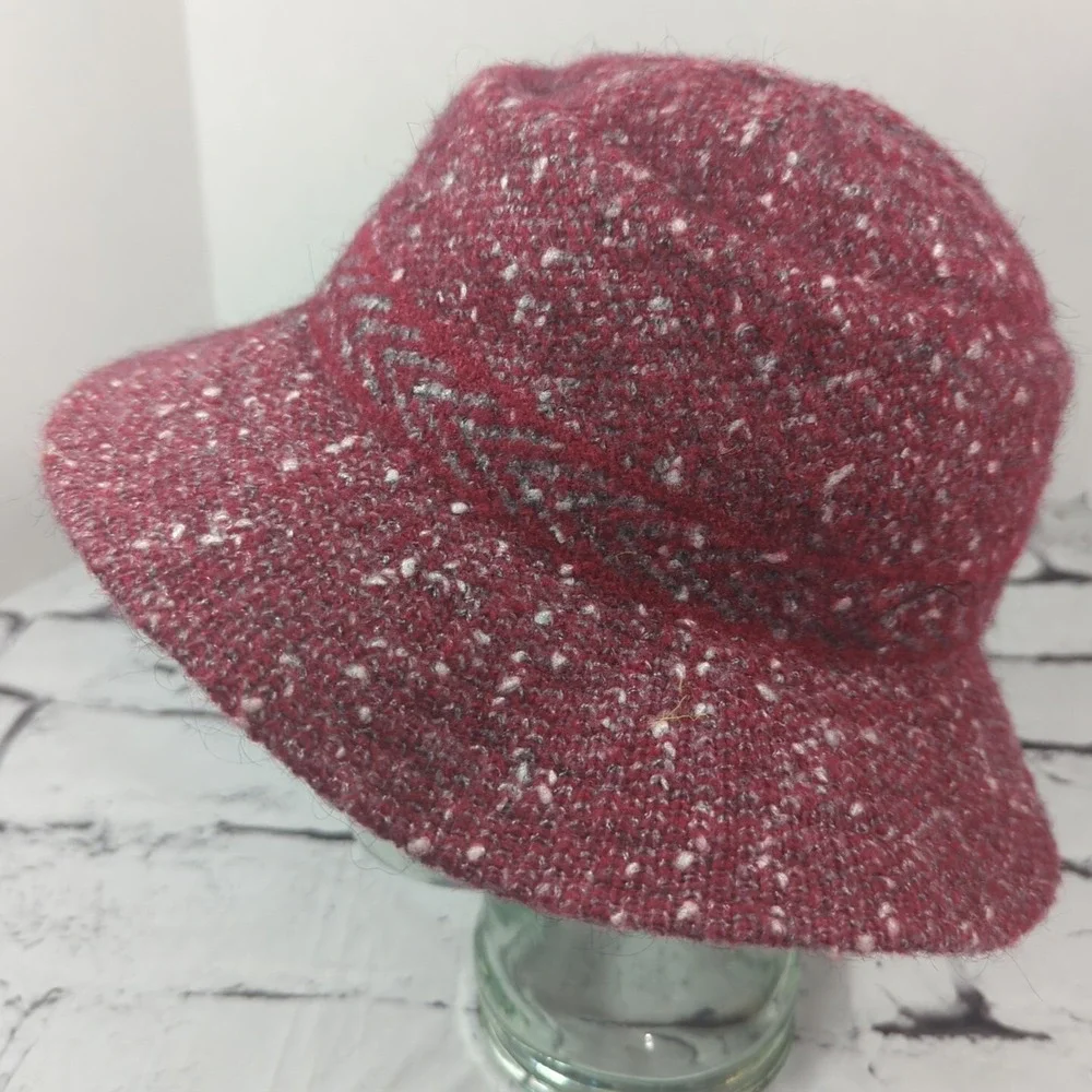 Nordstrom Maroon‎ Womens One Size  Bucket Hat